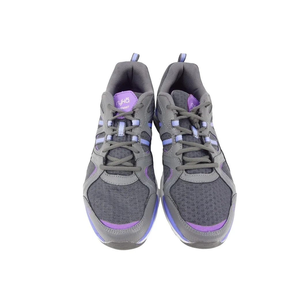 Ryka Revenant Wom 9.5 Grey Purple Walking Shoes Stability‎ Arch Support RE-ZORB